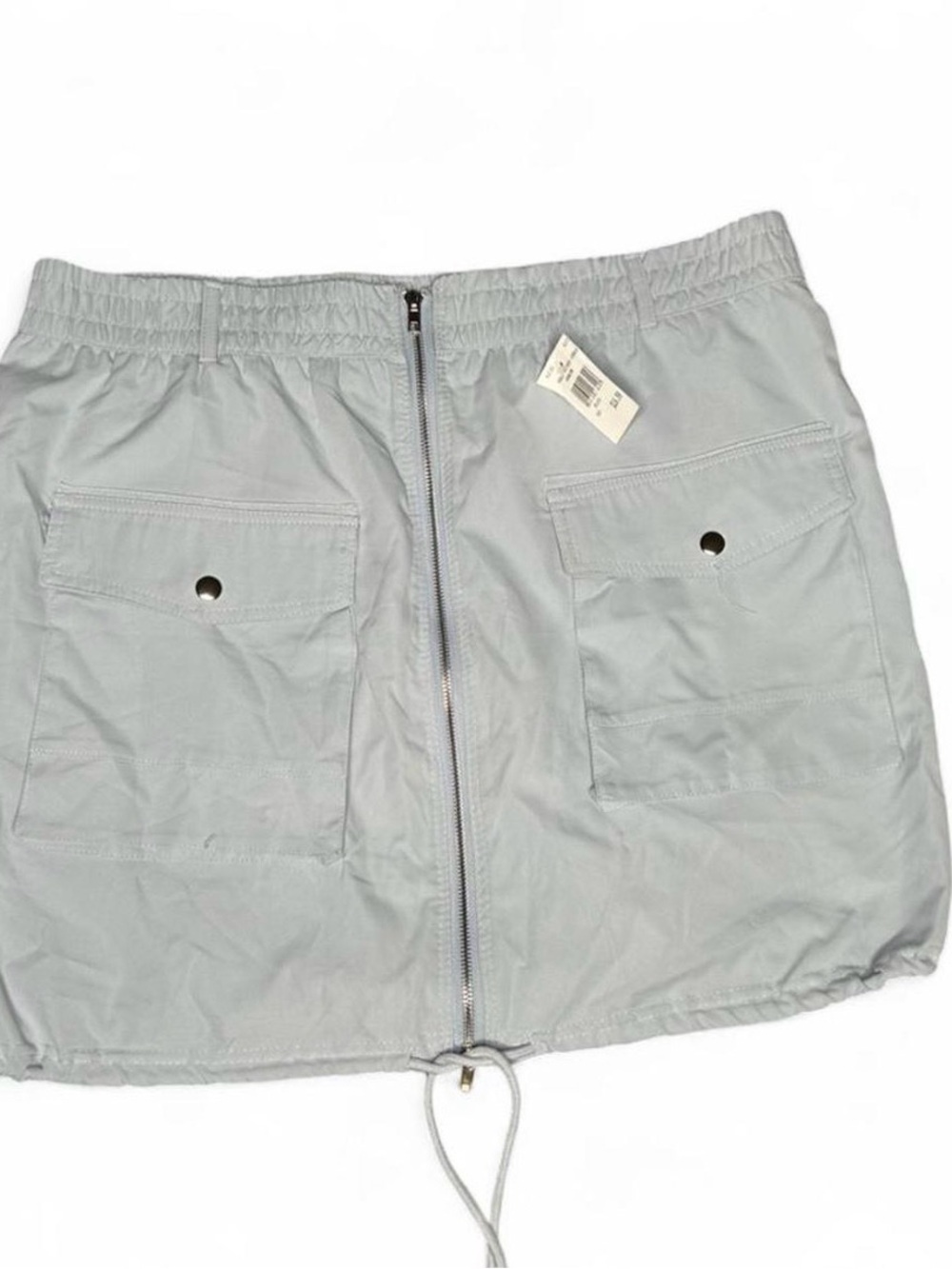Light blue skirt with Front Zip